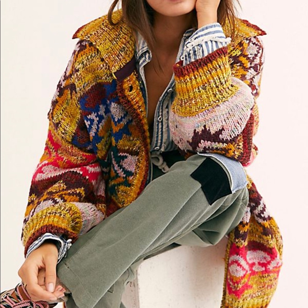 Free People Isle of Skye Sweater Coat